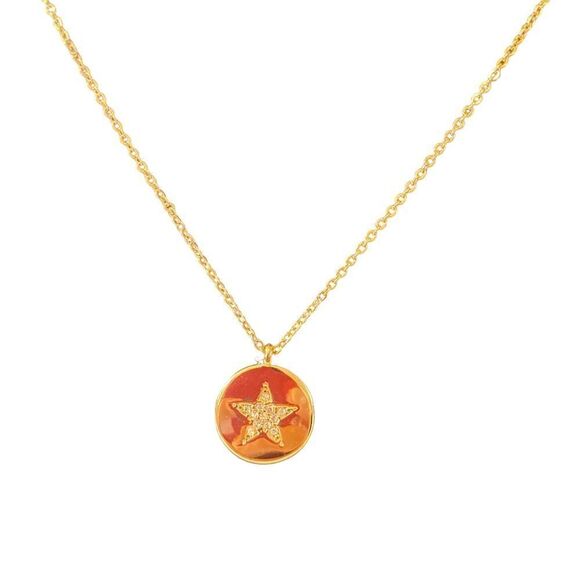 Lucky Brand Gold Toned Star Pendant Necklace. - Picture 4 of 6